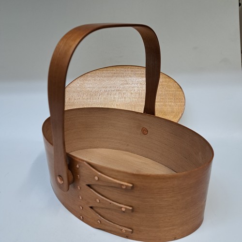 BJ-004 Shaker Treasure Box w/handle, Cherry $165 at Hunter Wolff Gallery